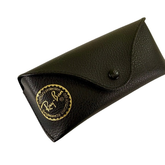 RAY-BAN AVIATOR SUNGLASSES IN BLACK METALLIC FRAME - Picture 7 of 7